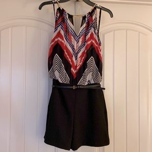 Womens Misses/Junior Romper Short Pants Item with Brass Necklace Closure 5/6